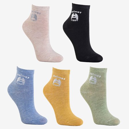 Разноцветные носки, набор из 5 пар - Носки