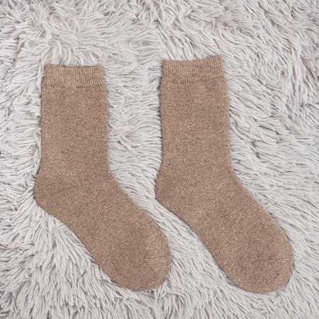 Светло-коричневые женские шерстяные носки - Socks