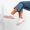 Бело-розовые кроссовки на более толстой подошве Judite - Обувь