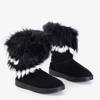 Черные женские зимние сапоги с мехом Stellai - Обувь