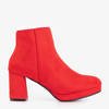 Красные женские ботильоны Calida - Обувь