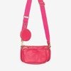 Маленькая женская трехкомпонентная сумочка цвета фуксии - Сумочки