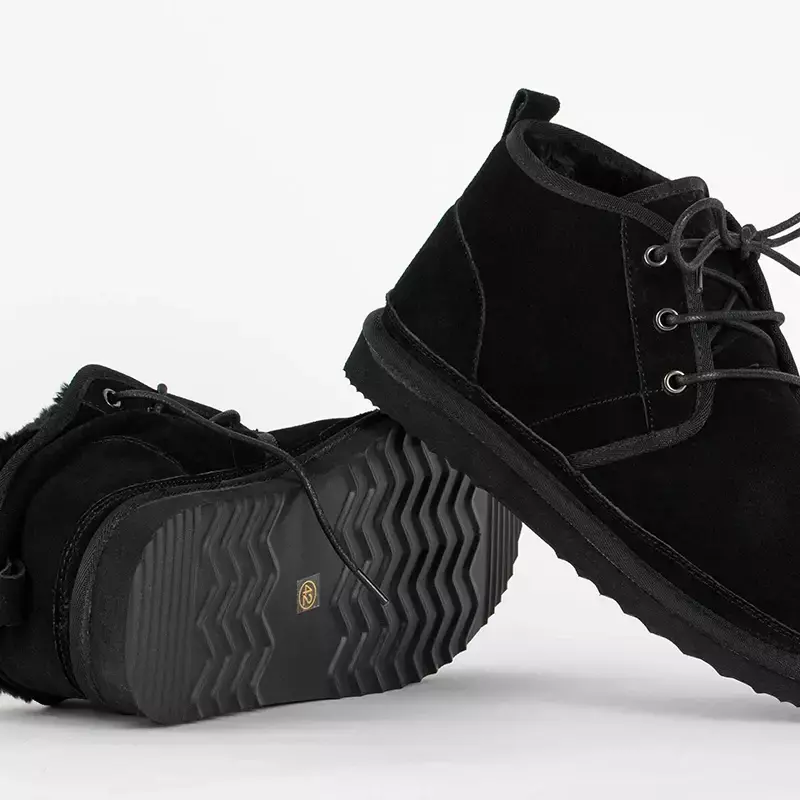 Мужские зимние ботинки OUTLET Gavin Black - Обувь
