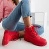 OUTLET Красные утепленные сапоги Adeline - Обувь