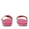 Розовые тапочки с фианитом Marbella - Обувь