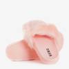 Розовые тапочки с мехом Милли - Обувь