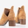 Светло-коричневые женские ботильоны с вырезами Cintura - Обувь