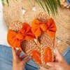 Тапочки женские оранжевые с бантом Ревда - Обувь