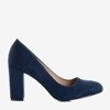 Туфли-лодочки темно-синего цвета на стойке Amelle - Обувь