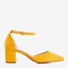 Желтые босоножки на каблуке Vispane - Обувь