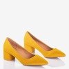 Желтые женские туфли на каблуках Royale