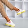 Женские белые спортивные кроссовки на толстой платформе Savssia - Обувь