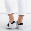 Женские белые спортивные кроссовки с черными вставками Hypnos - Обувь
