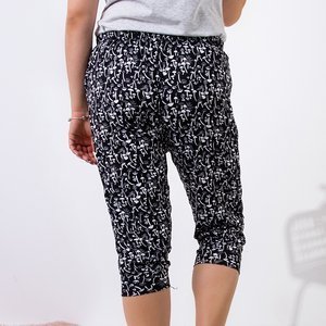 Женские брюки с рисунком 3/4 PLUS SIZE - Одежда