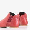 женские красные кожаные ботинки Chelsea Heidi - Обувь