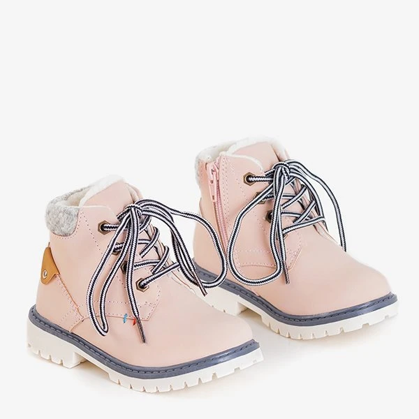 OUTLET Рожеві утеплені чоботи для дівчаток - Взуття