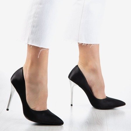 Атласні жіночі туфлі з чорного золота зірки - Взуття 1