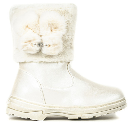 Бежеві дитячі снігові черевики з хутром Bunni - Взуття