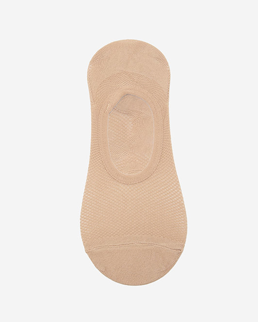 Бежеві шкарпетки з бамбукової тканини жіночі - Нижня білизна