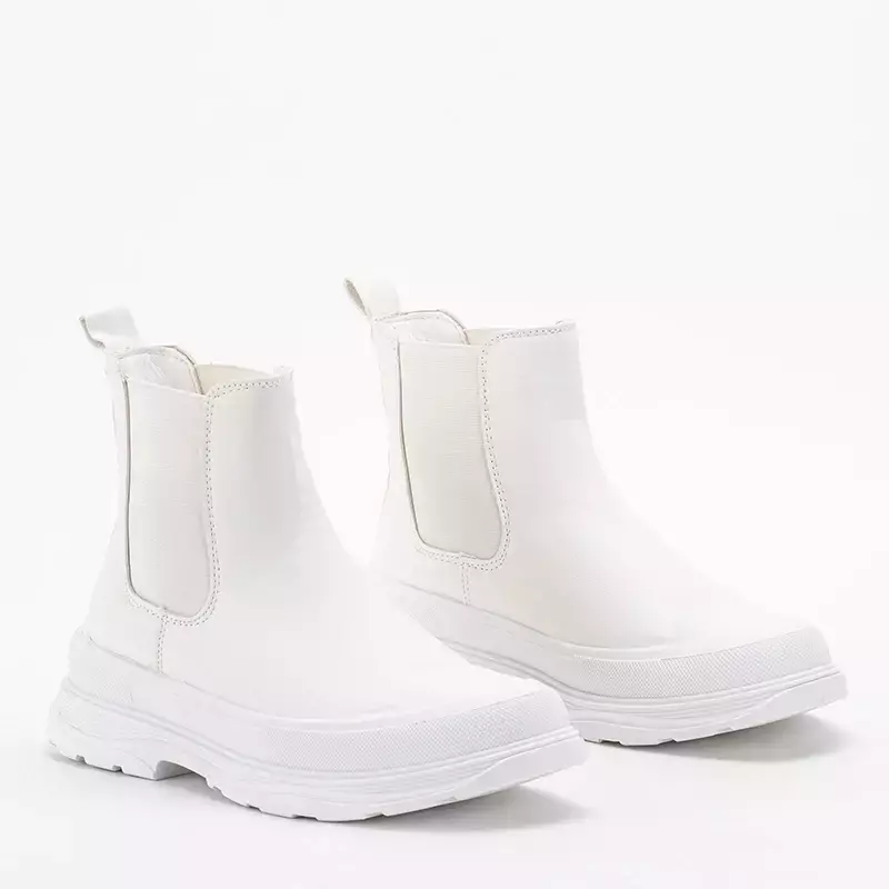 OUTLET Жіночі білі чоботи Covee - Взуття