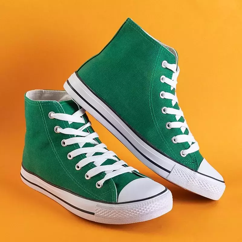 OUTLET Жіночі зелені високі кросівки Skarla - Взуття