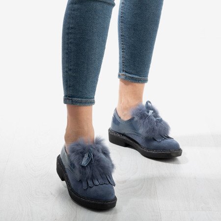 Сині жіночі хутряні черевики Missuri - Взуття 1