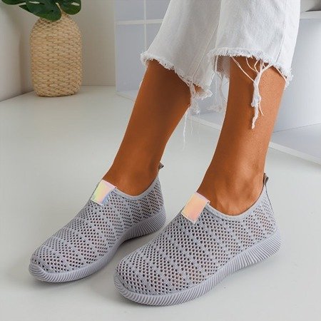 Сірі жіночі сліпи на кросівках Syio - Взуття