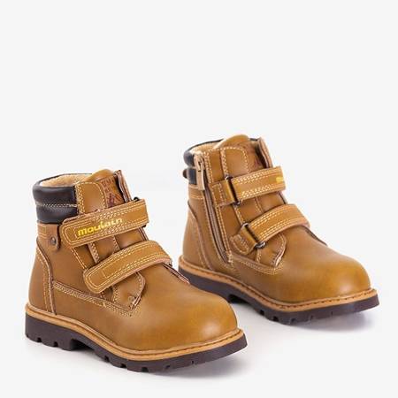 Світло-коричневі туристичні черевики для хлопчиків Юміко - Взуття