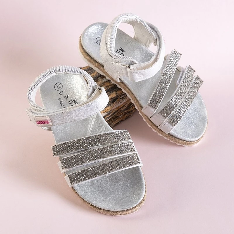ВИХІД Срібні дитячі босоніжки з фіанітами Ilumun - Взуття