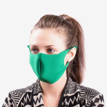 Зелена одношарова маска для обличчя - Маски