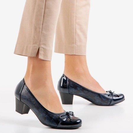Жіночі темно-сині туфлі на низькій стійці Руелла - Взуття