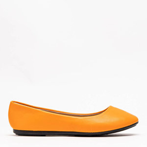 Балетки з екошкіри Falo помаранчеві - Взуття