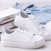 Біле спортивне взуття з голографічною вставкою Ivete - Взуття 1