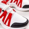 Білі кросівки з червоними вставками Irrmessia - Взуття 