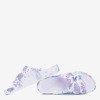 Біло - фіолетові гумові шльопанці Lito - Взуття 1