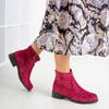 Бордово-рожеві черевики на низькому каблуці Gemina - Взуття