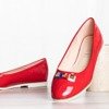 Червоні балетки з прикрасами Jess - Взуття