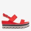Червоні босоніжки Colissa - Взуття 1