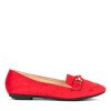 Червоні мокасини з декоративною пластинкою Тессея - Взуття