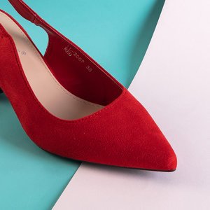 Червоні жіночі туфлі на підборах Siofra