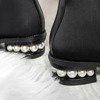 Чорні ботфорти з прикрашеним каблуком Vidya - Взуття