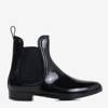 Чорні лакові дощові черевики Daisi - Взуття