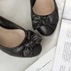 Чорні туфлі на товстому каблуці на шпильці з бантиком Malagia - Взуття