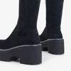 Чорні жіночі ботфорти з еко-замші Silvana - Взуття