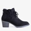 Чорні жіночі черевики на підборах Lyon - Взуття