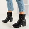 Чорні жіночі черевики зі стразами Clion - Взуття
