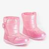 Дівчачі рожеві снігові черевики з бантиком Patia - Взуття