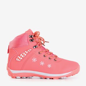 Коралові жіночі зимові черевики зі сніжинками Sniesavo - Взуття