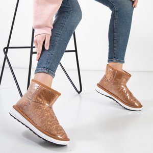 Коричневі жіночі зимові черевики Shoni - Взуття