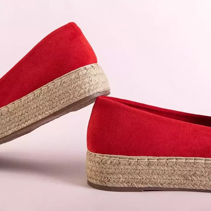 OUTLET Червоні жіночі еспадрилі з кристалами Фененни - Взуття